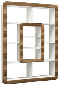 Orkide White and Walnut könyvespolc