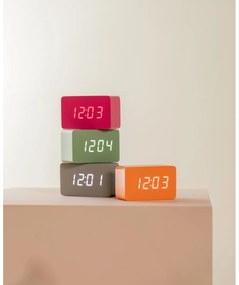 Karlsson 5983GY dizájner LED-es óra ébresztővel, szürke, 10 cm