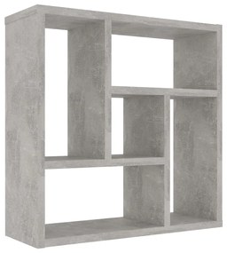 vidaXL betonszürke szerelt fa fali polc 45,1 x 16 x 45,1 cm