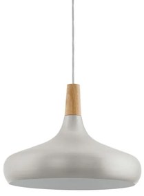 Eglo 96986 - SABINAR függeszték 1xE27/60W/230V, 40 cm, ezüst