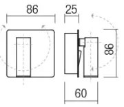 Redo 01-2338 - LED Fali spotlámpa TOMIX LED/3,2W/230V fehér