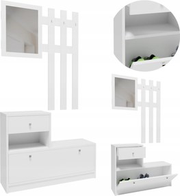 Előszoba bútor szett gardróbszekrény cipősszekrény akasztó tükör komód