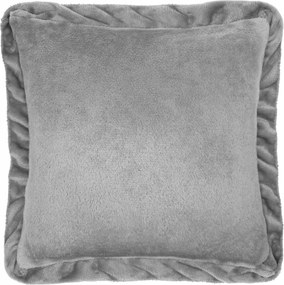 Ruffly díszpárnahuzat 40x40 szürke, fodros