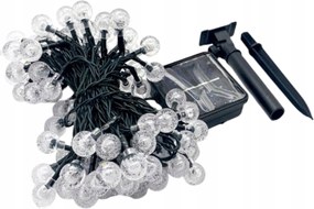 Girland 50 Led Lámpa Többszínű Szolár 7 Méter Qomolo