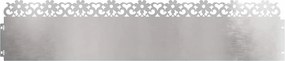 vidaXL Gyepszegélyek 20 pcs Ezüst 103 x 0,05 x 22 cm Rozsdamentes acél