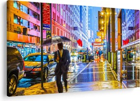 Kép - Város neonfényben (90x60 cm)