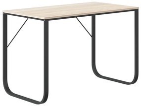 Fekete-tölgyszínű forgácslap számítógépasztal 110 x 60 x 73 cm