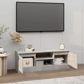 betonszürke TV-szekrény ajtóval 102 x 30 x 36 cm