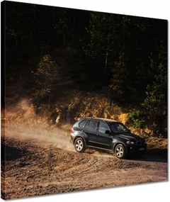 Vászonkép 40x40 Fekete terepjáró Bmw