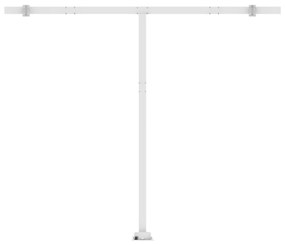 narancssárga és barna automata póznás napellenző 400 x 300 cm