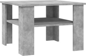 vidaXL betonszürke szerelt fa dohányzóasztal 60 x 60 x 42 cm