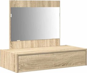 vidaXL Öltözködőasztal fiókkal tárolóval Barna 83 x 40 x 70 cm Faanyag