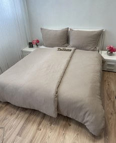 Muszlin lepedők világosbarna 140x200cm+90x70cm TiaHome