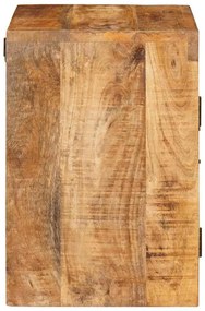 Éjjeli asztal 2 pcs Barna 35 x 33 x 48 cm Tömör Mangófát