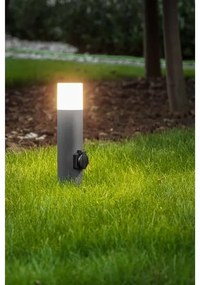 Lámpa Kerti lámpatest CORTA-P 40, E27, MAX.25W, IP44, AC220-240V, 50-60Hz, plug max. 3000W, rúd, grafit