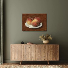 Kép - Henri Fantin-Latour, Three Peaches on a Plate, reprodukciók (70x50 cm)