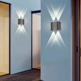 Brilagi - FLAREBOX LED kültéri fali lámpa LED/4W/230V, antracit, IP65