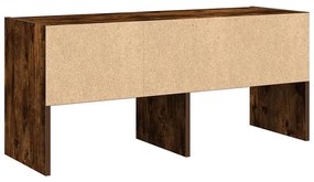 cipőtartó állvány rakásolható füstölt tölgyfa 89,5x30x40 cm