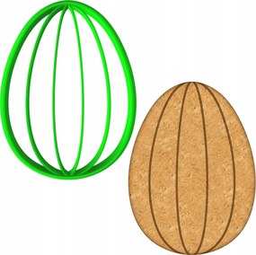 Húsvéti Forma Mézeskalács lyukasztó Húsvéti Tojás 8cm