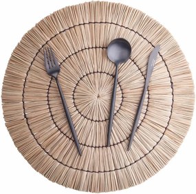 YUKI tengerifű étkezési alátét, natúr Ø 38cm