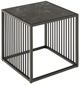 Tárolóasztal kő dekorral 40x40 cm Strington – Actona