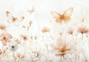 Fotótapéta - Pasztell színű virágok (147x102 cm)