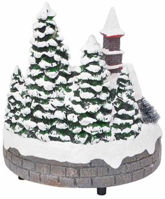 Karácsonyi Asztaldísz Sokszínű 16 x 16 x 19 cm Gyanta