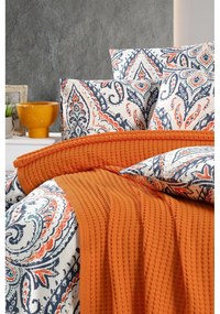 Narancssárga pamut ágytakaró 220x240 cm Waffle – Mila Home