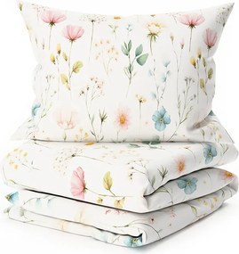 Pamut ágynemű PETALUNE POLY krémszínű Ágyneműhuzat mérete: 70 x 90 cm | 140 x 220 cm