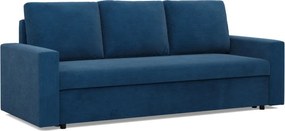 Zeus kanapéágy, kordbársony, bonell töltet, egyenes kartámasz, kék