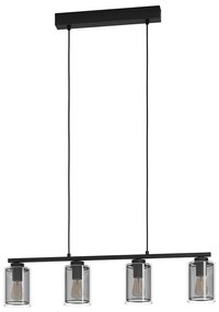 Eglo 99707 - Csillár zsinóron ZOCABON 4xE27/40W/230V