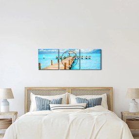 Kép - Móló (órával) (90x30 cm)