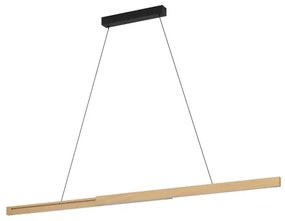 Eglo 390369 - LED Dimmelhető csillár zsinóron MONTEBUONO LED/21W/230V 3000K barna