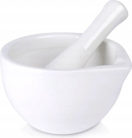 Konyhai porcelán mozsár a fűszerek ledörzsöléséhez Pesto zúzó