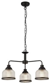 Searchlight 1683-3BK - Csillár láncon BISTRO 3xE27/60W/230V fekete