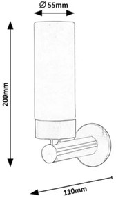 Rabalux 5745 - LED Fürdőszobai fali lámpa BETTY 1xLED/4W/230V bronz