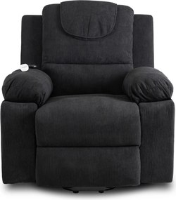 FENIX elektromos masszázsfotel felállás segítő funkcióval fekete