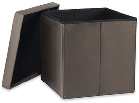 Barna összecsukható zsámoly ZAREX VELVET L