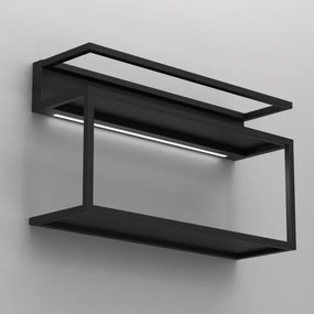Fali polc LED világítással SHELF 33x60 cm fekete