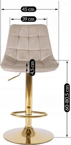 Hoker ARCOS Beżowy Welurowy