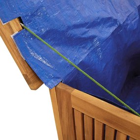 tömör akácfa kerti tárolóláda 75x75x58 cm