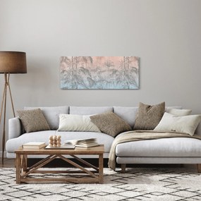 Kép - Trópusi növények a falon (120x50 cm)