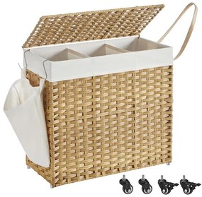 FLYN rattan szennyeskosár