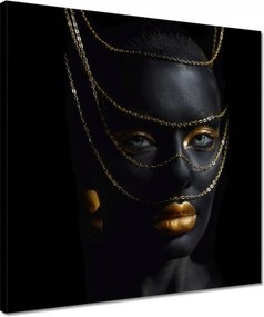 Vászonkép 40x40 Az aranyszínű csecsebecsék mögött