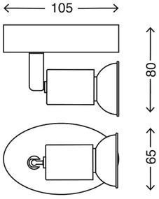 Briloner 2767-016 - LED Fali spotlámpa 1xGU10/3W/230V fehér
