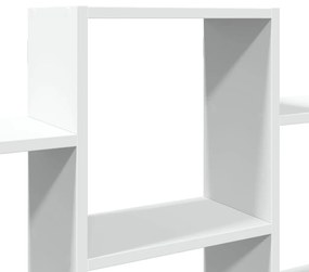fehér szerelt fa fali polc 159 x 18 x 66 cm
