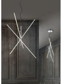 Trio - LED Dimmelhető csillár zsinóron TIRIAC 3xLED/8,5W/230V