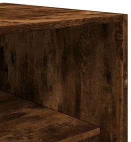 füstös tölgy színű szerelt fa ruhásszekrény 80 x 50 x 200 cm