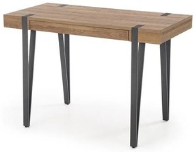 Íróasztal Bernie (sötét fa + fekete). 1048753