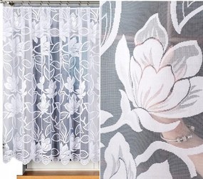 Jacquard mintás függöny 023338, 500x150cm egyenes, virágmintás (szegélyekkel)